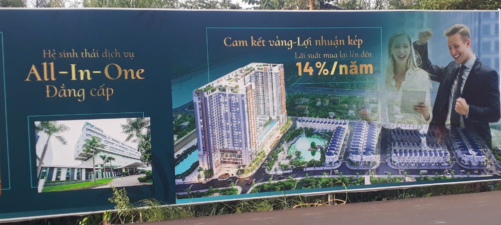 Lấy bãi đất trống làm tin, chủ đầu tư The Peak Garden cam kết lãi 14%/năm